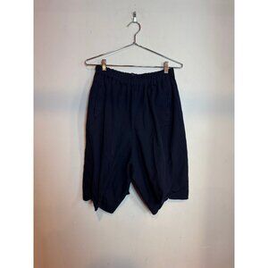 Comme des Garcons Balloon Drop Crotch Wide Leg Shorts Black